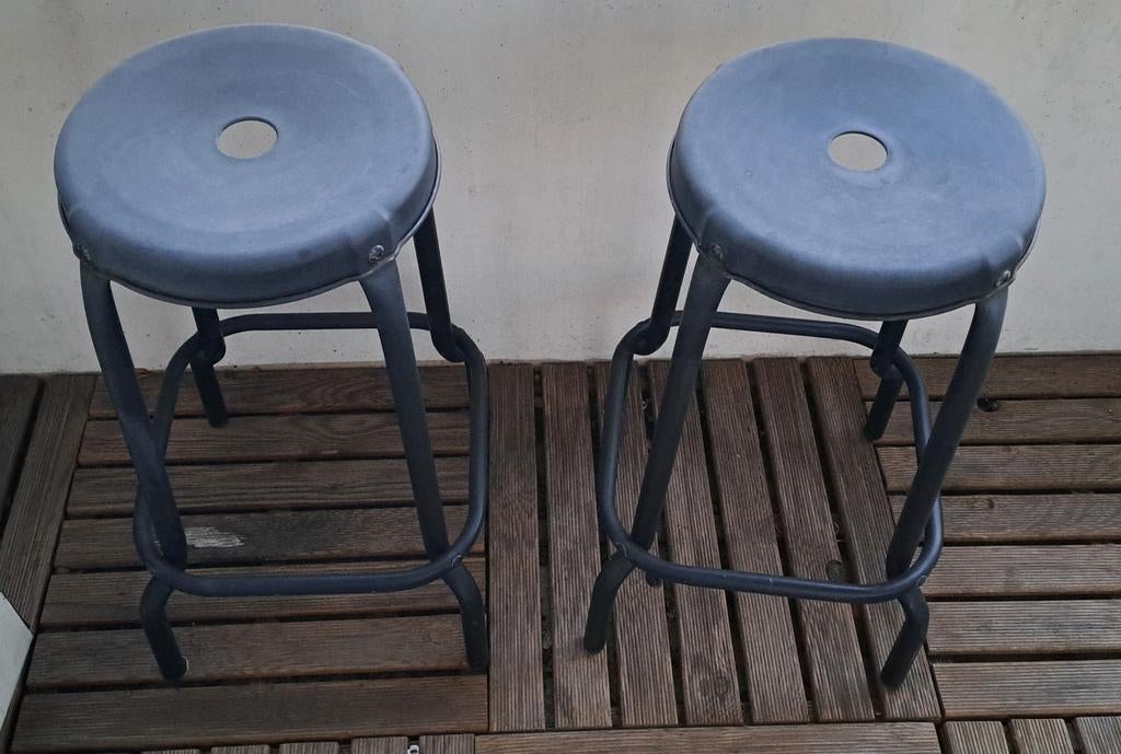 Twee barkrukken ikea, Ophalen, Gebruikt, Met voetsteun, 60 tot 90 cm