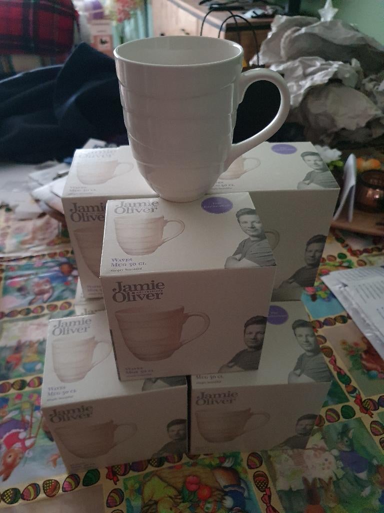 jamie oliver mokken wave nieuw in doos, Huis en Inrichting, Keuken | Servies, Verzenden, Overige typen, Nieuw, Overige stijlen