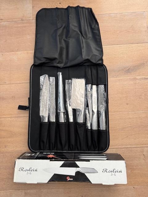9-delig Nieuw keuken messenset Röslein S.G, Huis en Inrichting, Keuken | Bestek, Ophalen of Verzenden, Nieuw, Rvs of Chroom, Bestekset