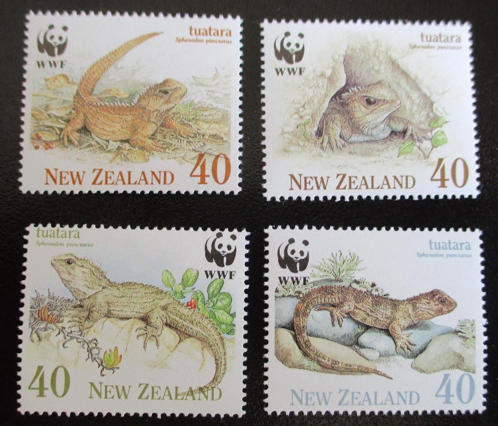 Nieuw Zeeland, WWF serie Brughagedis, Verzenden, Postfris, Dier of Natuur