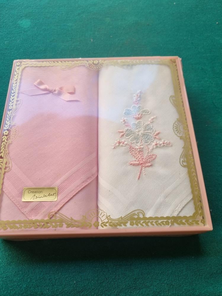 zakdoeken vintage katoen 2 stuks nieuw in verpakking, Ophalen of Verzenden, 'T Olde Gre-j, Info@toldegrej.nl, Endepoelstraat 20f Didam