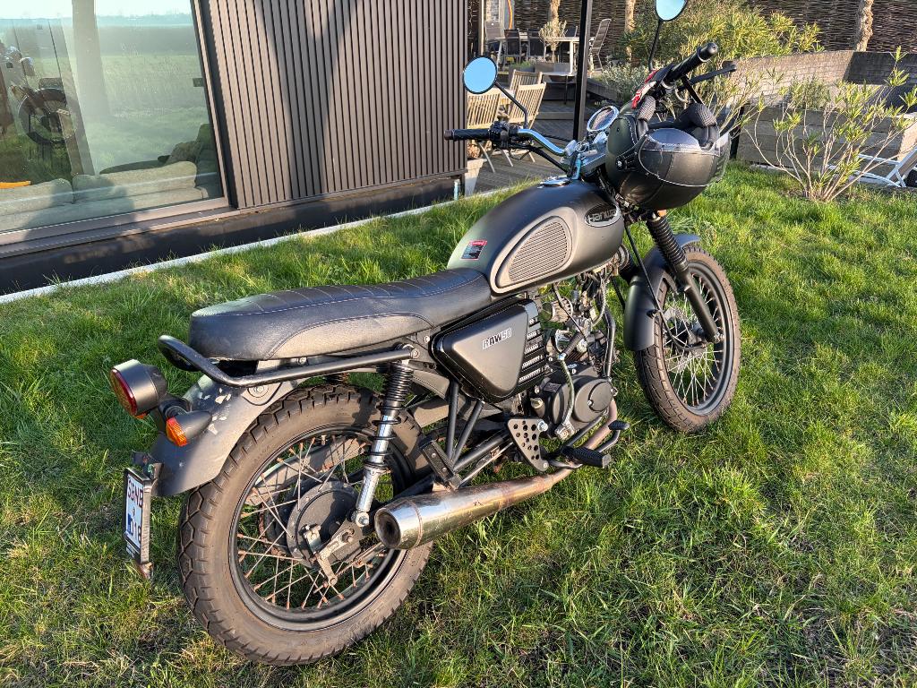 Hanway RAW 50 CC - cafe-racer, Fietsen en Brommers, Zo goed als nieuw, Ophalen, Overige merken, 4 versnellingen