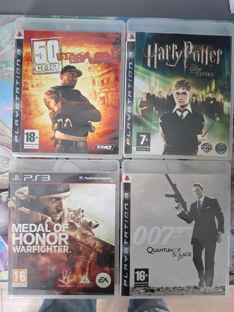 4x PS3 Spellen: 50 Cent, Harry Potter, Medal of Honor, 007, Ophalen of Verzenden