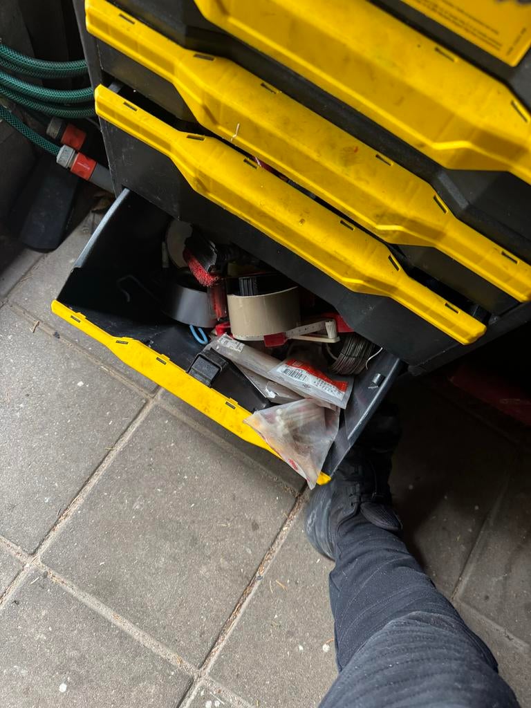 STANLEY gereedschapskist VOL met gereedschap., Ophalen of Verzenden, Gevuld, Gebruikt