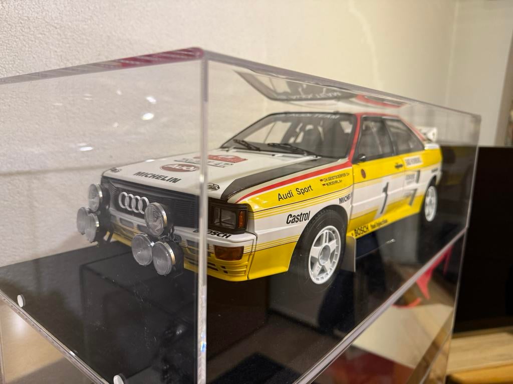 Hachette Audi Rally Quattro A2 schaal 1:8 + afstandbediening, Ophalen, Gebruikt, 1:5 t/m 1:8, Auto