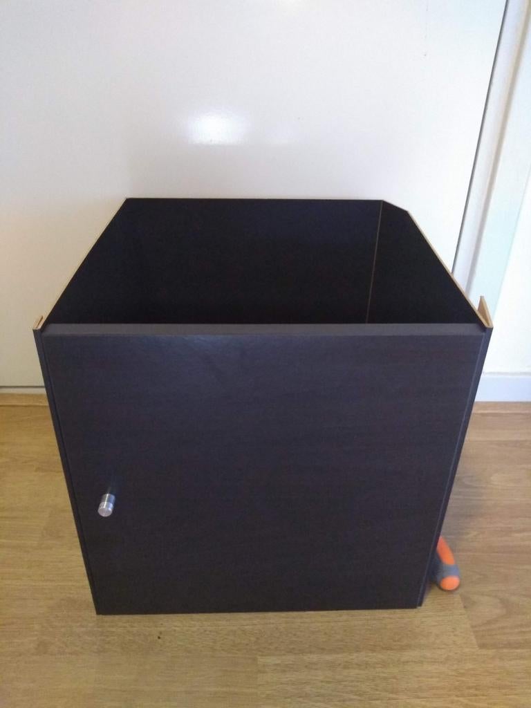 Ikea Kallax deur zwart bruin vakkenkast Expedit Kallax, Ophalen, 50 tot 100 cm, Minder dan 50 cm, Minder dan 50 cm