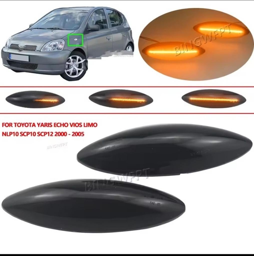 Zij knipperlichten voor Toyota yaris p1 zie foto's €15,00, Ophalen of Verzenden