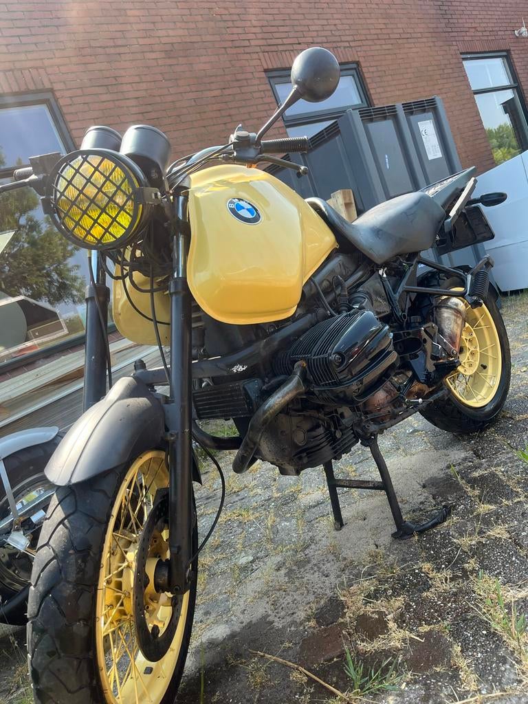 Unieke BMW R1100GS Scrambler - Gele Custom Build
