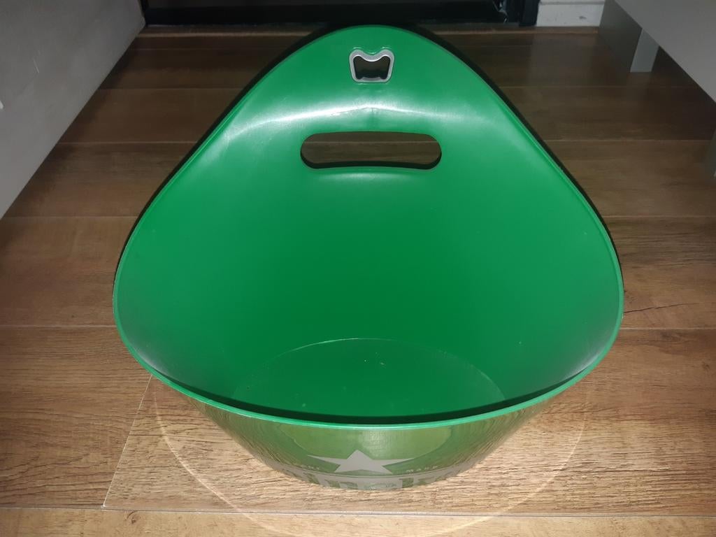 Nieuwe Heineken koel bucket met bieropener, Verzamelen, Biermerken, Verzenden, Nieuw, Heineken
