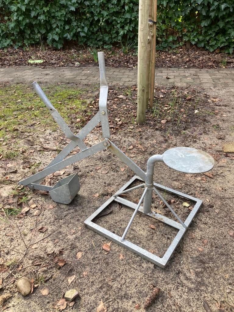 Zandbak hand-graafmachine, Ophalen, Gebruikt