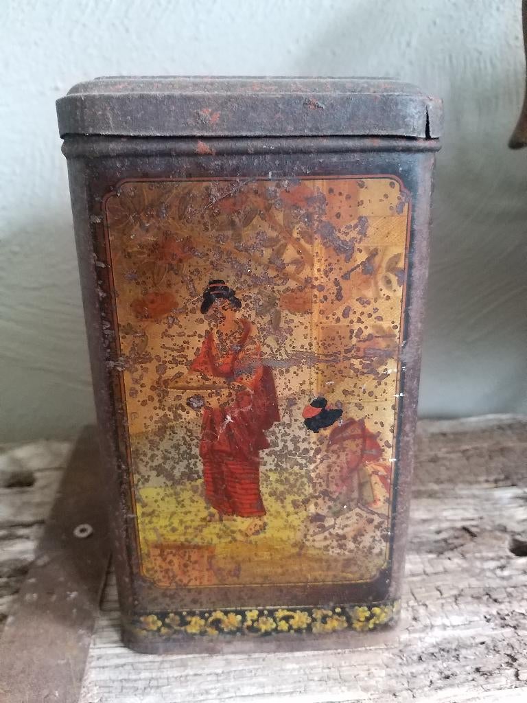 oud chinees blik, Verzamelen, Blikken, Ophalen of Verzenden, Gebruikt, Overige