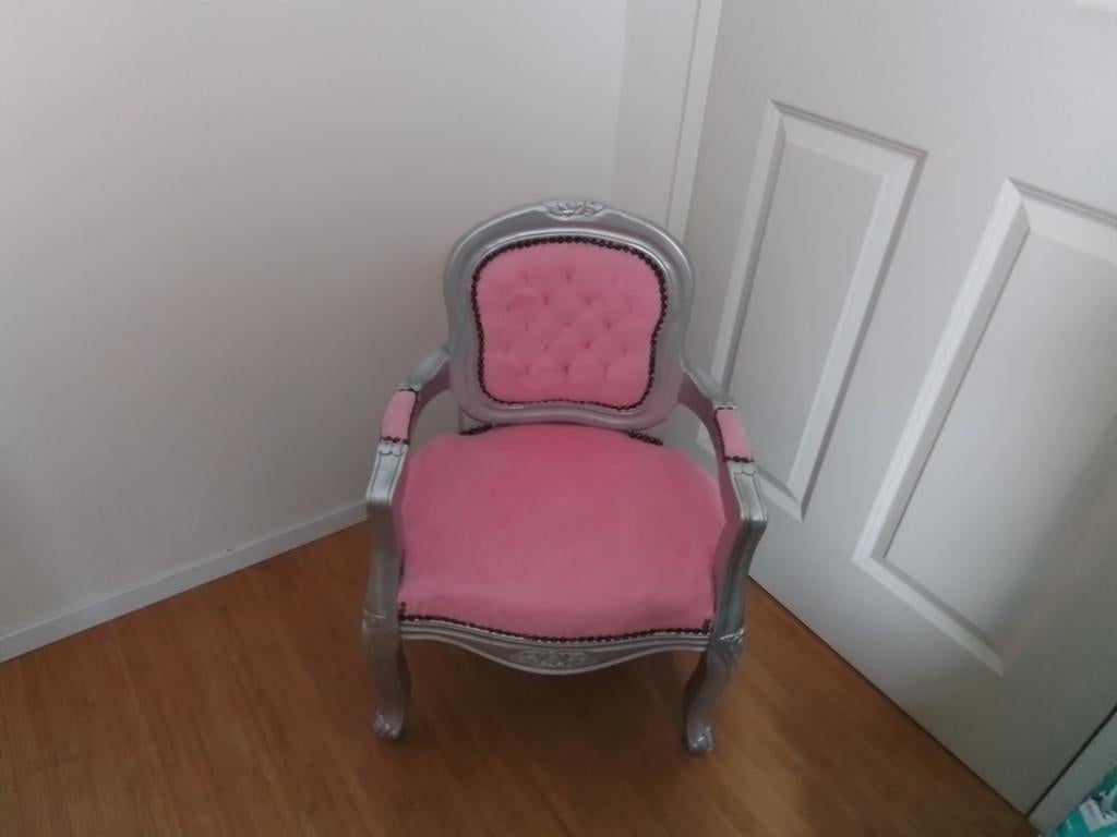 Roze barok kinderstoeltje, Ophalen, Zo goed als nieuw, Stoel(en)