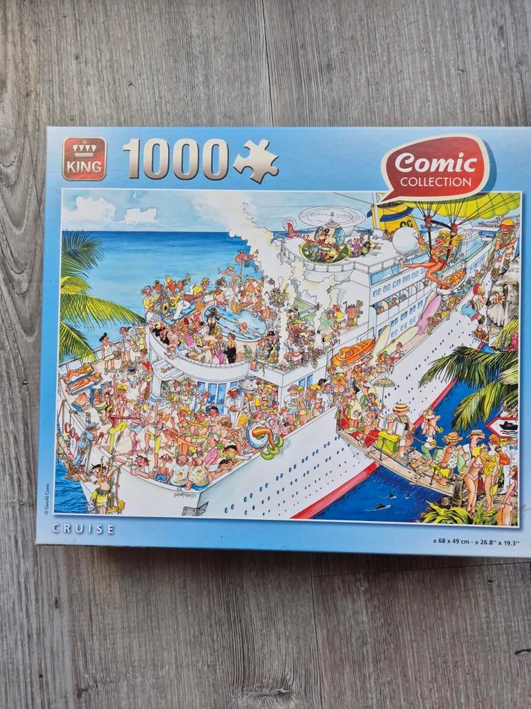King Comic Collection puzzel 1000 stukjes - Cruise, Ophalen of Verzenden, 500 t/m 1500 stukjes, Zo goed als nieuw