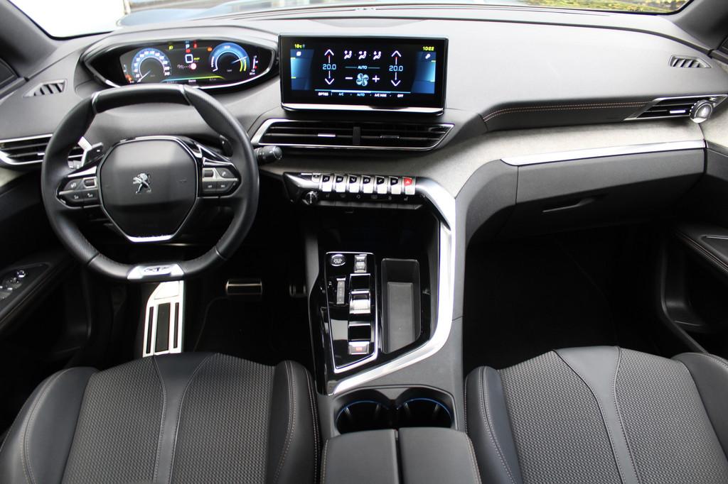 Peugeot 3008 1.6 HYbrid 225 GT | Incl. 12 maanden Garantie |, 12 maanden, Leder en Stof, Zwart, Origineel Nederlands