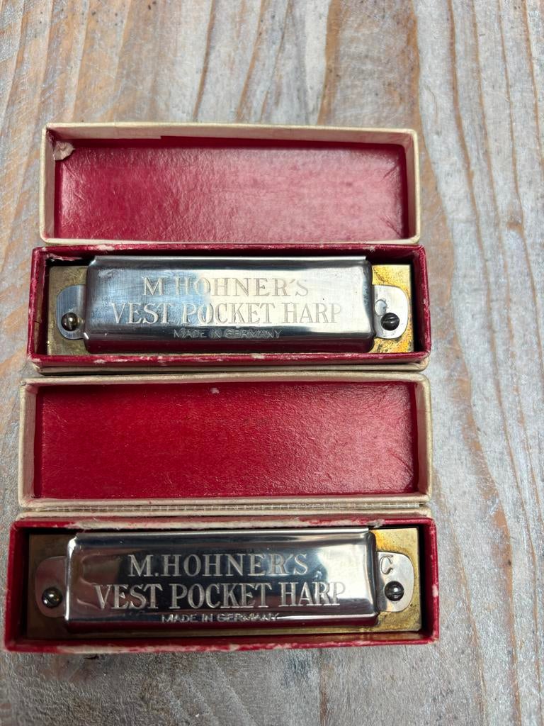Vintage Hohner Mondharmonica's - Diverse Modellen, Muziek en Instrumenten, Ophalen, Gebruikt, Overige typen, Met koffer of doosje