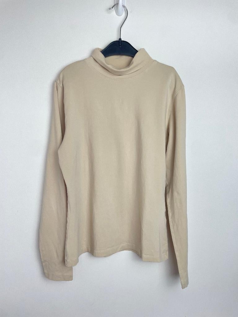 Pauw Amsterdam trui maat 2/M met rolkraag beige stretch, Maat 38/40 (M), INFO@PAUW.COM, Europaplein 37 1078 GV AMSTERDAM, Beige