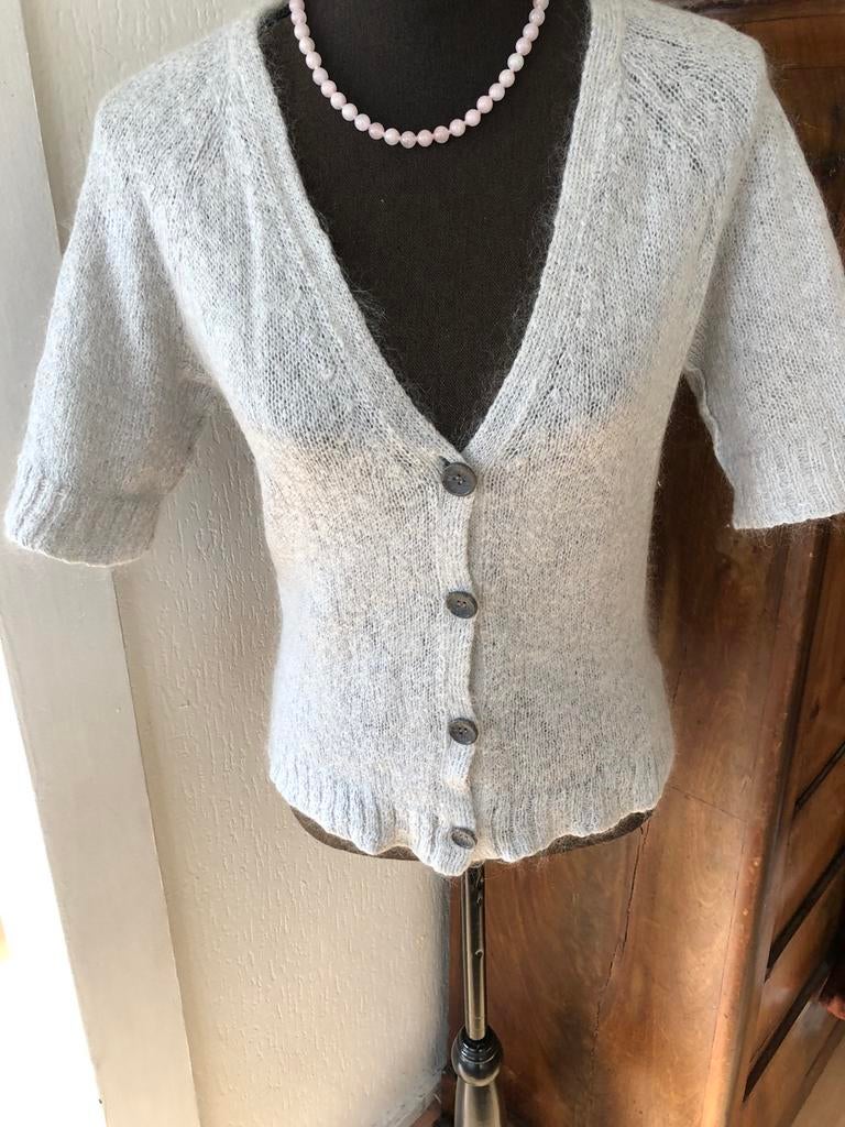 American vintage kid mohair vestje M, Kleding | Dames, Verzenden, Zo goed als nieuw, Maat 38/40 (M), Grijs
