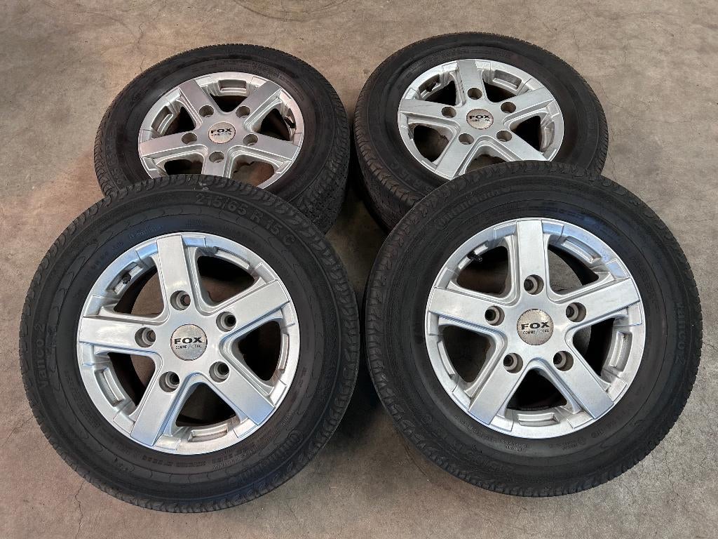 15 inch FOX velgen + zomerbanden Ford Transit Custom, Auto-onderdelen, Banden en Velgen, 15 inch, Banden en Velgen, Ophalen of Verzenden