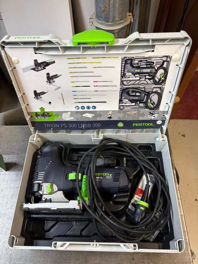 Festool ps 300 eq decoupeerzaag, Decoupeerzaag, Ophalen of Verzenden, Zo goed als nieuw, 30 tot 70 mm