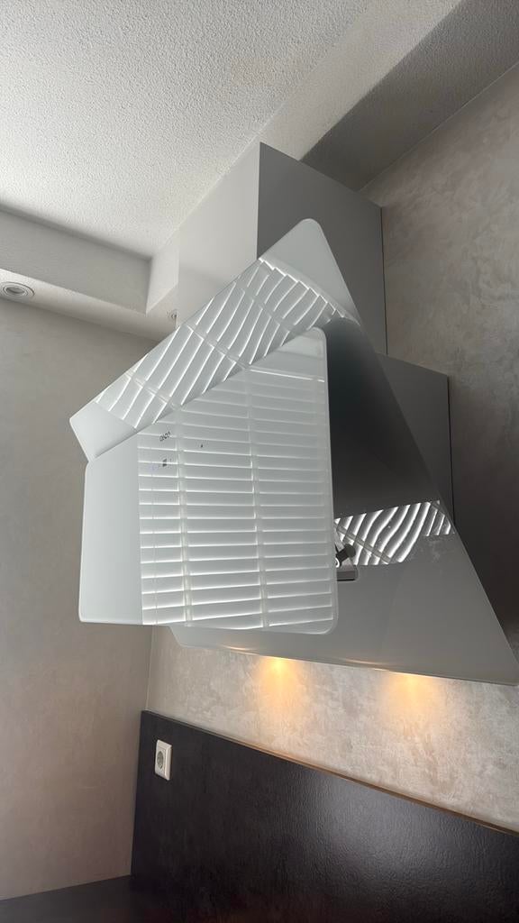 Witte afzuigkap met verlichting CENDO 90cm, Witgoed en Apparatuur, Ophalen, Gebruikt, Inbouw, Wandschouwkap