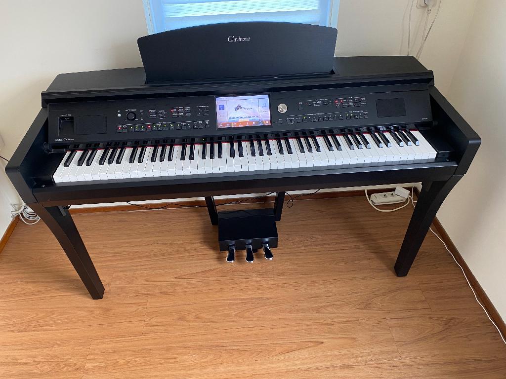 Yamaha Clavinova CVP-709 B digitale piano, Muziek en Instrumenten, Piano's, Ophalen, Zwart, Digitaal, Zo goed als nieuw
