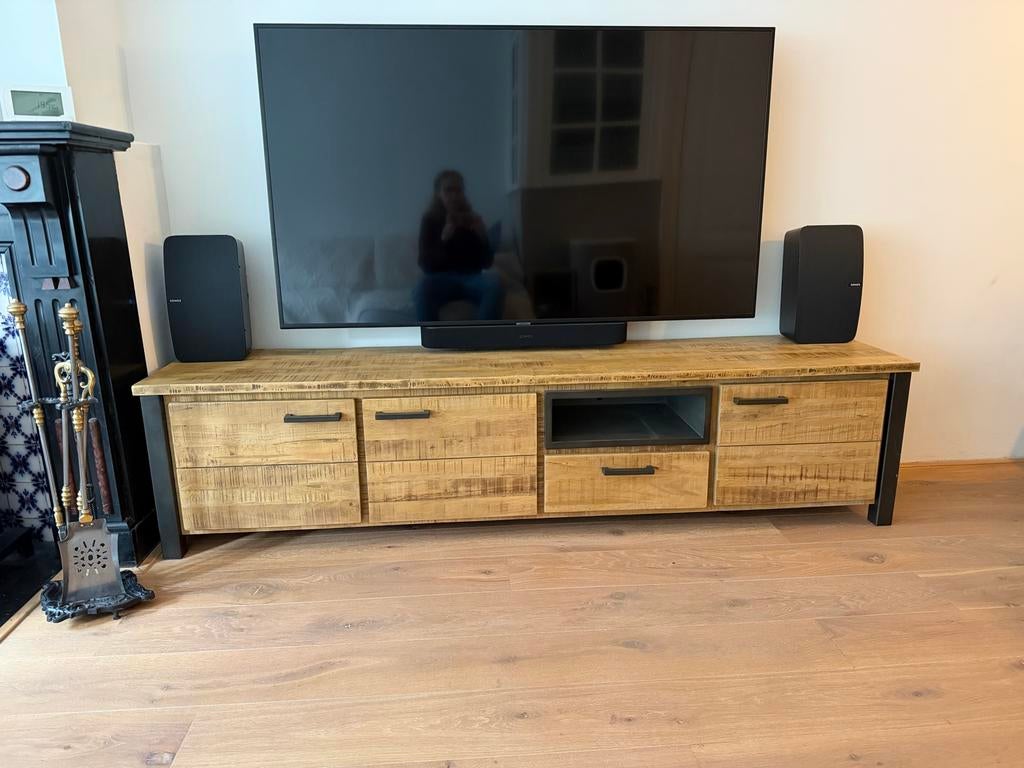 TV Dressoir 210 breed, Ophalen, Zo goed als nieuw, 200 cm of meer, Minder dan 100 cm