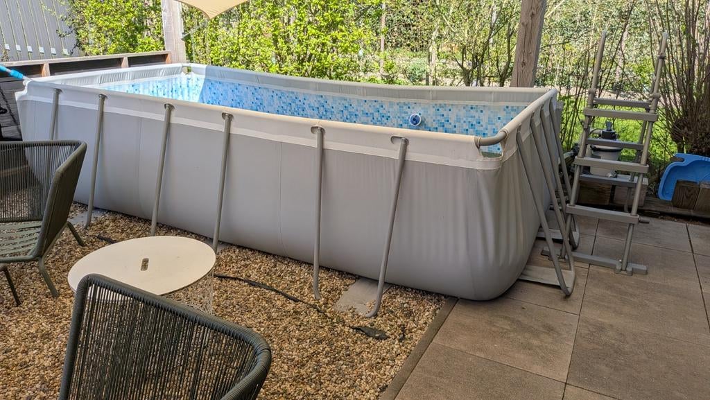 Zwembad 4x2m met zandfilterpomp, Tuin en Terras, Zwembaden, Ophalen, Gebruikt, 200 tot 300 cm, 80 tot 120 cm