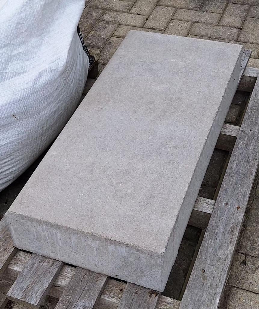 Traptrede, Tuin en Terras, Tegels en Klinkers, Ophalen, Nieuw, Beton, Terrastegels