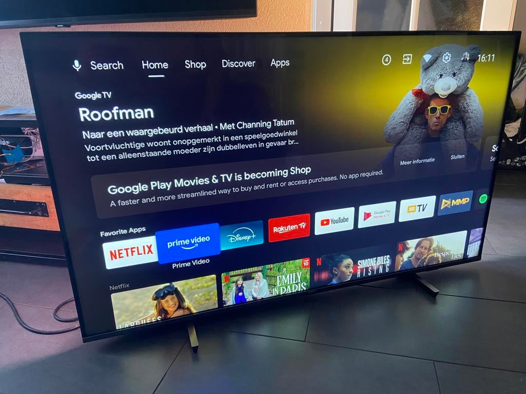 Philips 55 inch ambilight 4k smart tv, Philips, 50 Hz, Ophalen of Verzenden, Zo goed als nieuw