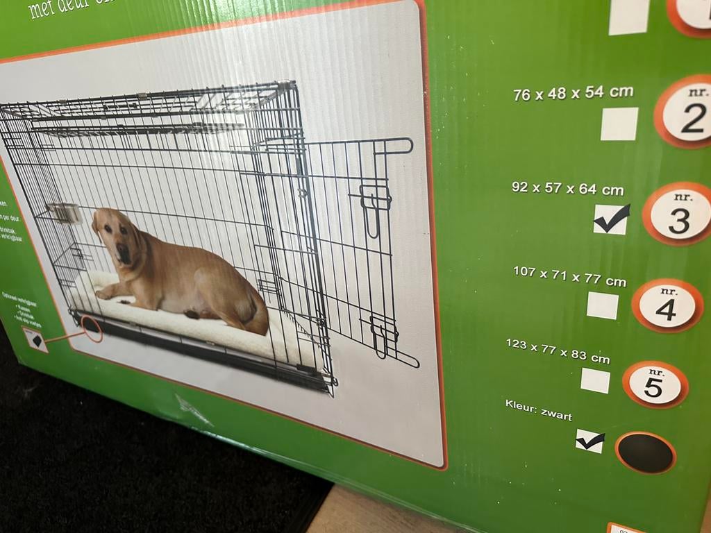 Hondenbench 2 weken gebruikt, nieuw gekocht, 92x57x64. ., Ophalen, Zo goed als nieuw