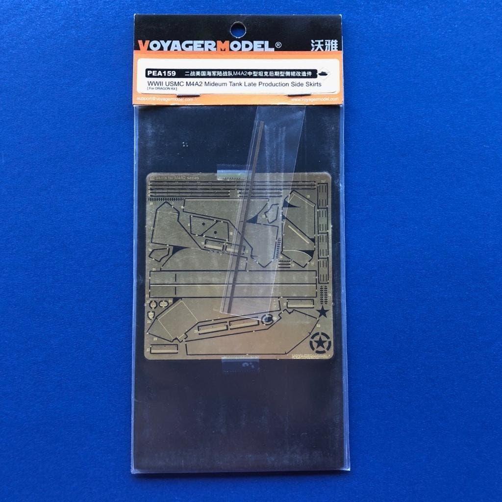 Voyager pea159 WWII USMC M4A2 Mid Tank Skirts DML 1/35, Overige merken, Tank, Verzenden, 1:32 tot 1:50