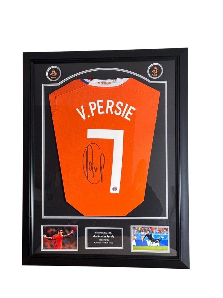 Robin van Persie gesigneerd Holland 2008 shirt ingelijst, Verzamelen, Sportartikelen en Voetbal, Shirt, Buitenlandse clubs, Ophalen of Verzenden
