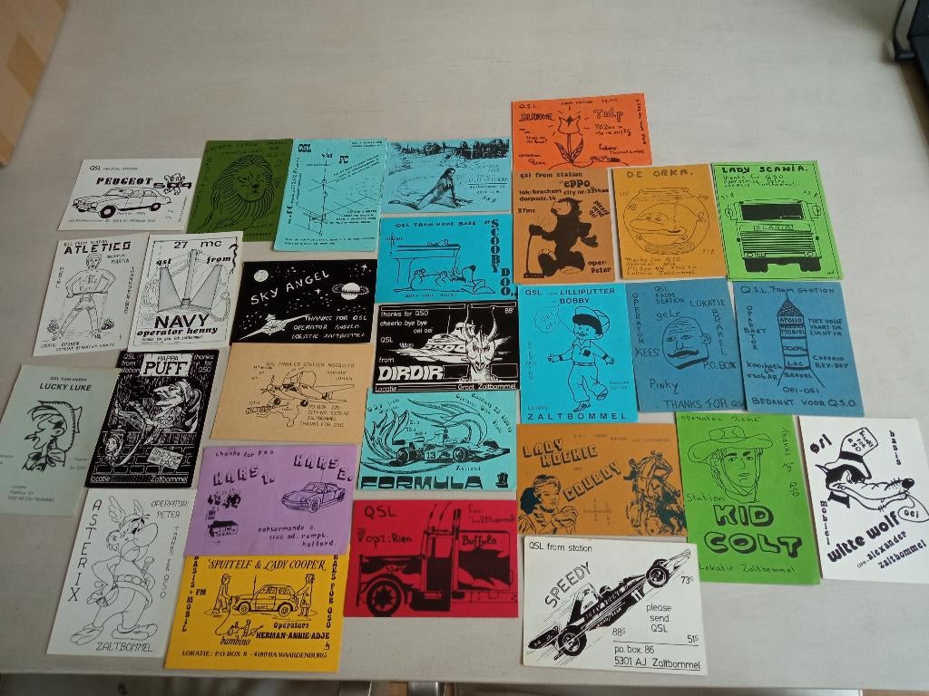 27 mc QSL kaarten., Telecommunicatie, Ophalen of Verzenden, Gebruikt, Zender en Ontvanger
