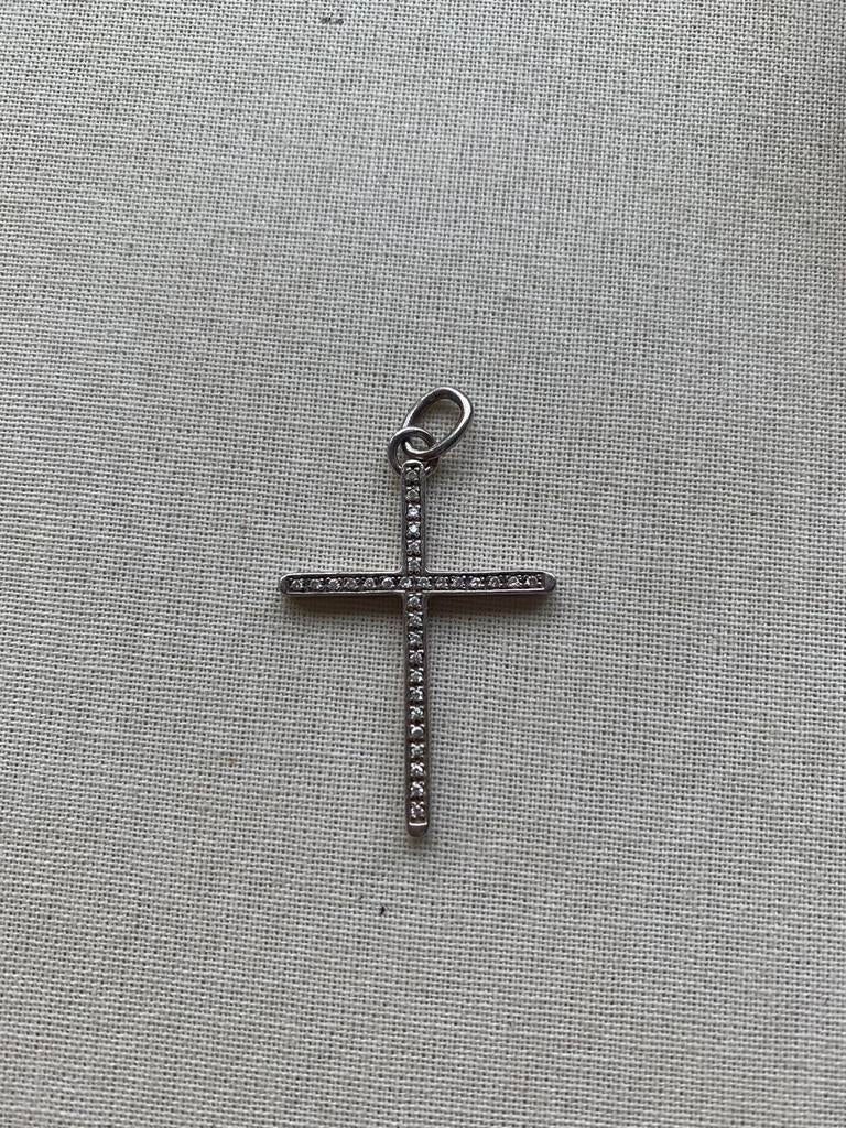 Zilveren hanger kruis, Ophalen of Verzenden, Gebruikt, Zilver, Overige merken