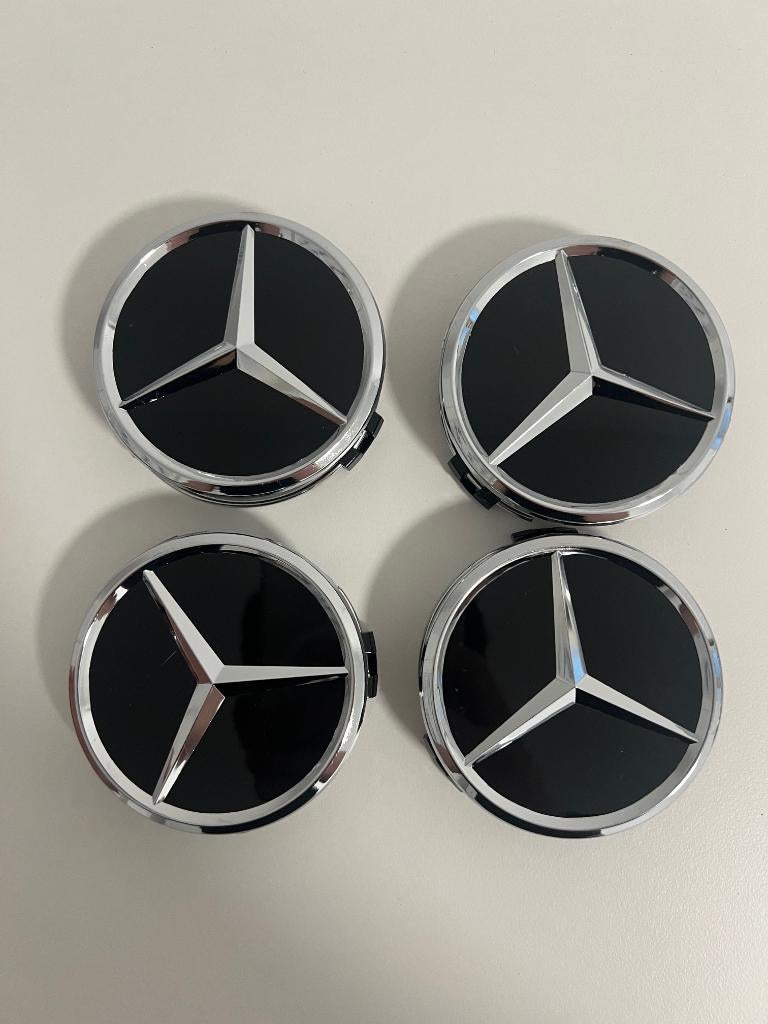 Mercedes Benz wiel naafdoppen naafkap wieldop velgkap 75mm, Ophalen of Verzenden, Nieuw