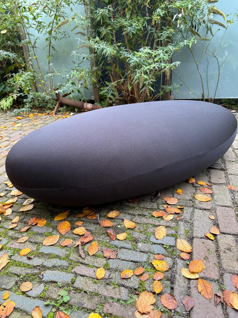 Matteo Thun Reuzen-ei bank Zit-ei Poef Italiaans antraciet, Ophalen, 125 cm of meer, Overige materialen, Zo goed als nieuw