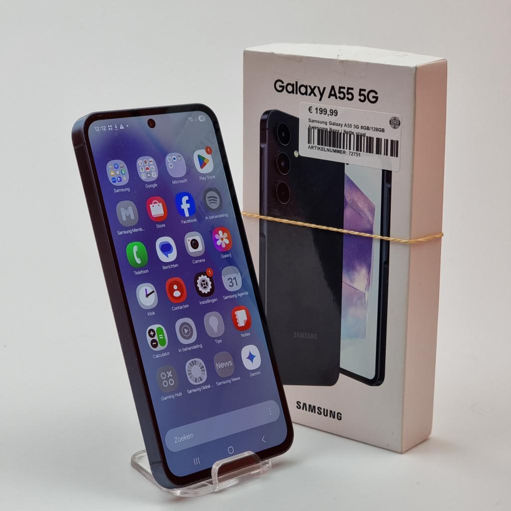 Samsung Galaxy A55 5G 8GB/128GB Awesome Navy | Nette staat, Samsung, Zo goed als nieuw, Support@Samsung.com, 129, Samsung-ro, Yeongtong-gu
Suwon-si, Gyeonggi-do 16677
South Korea