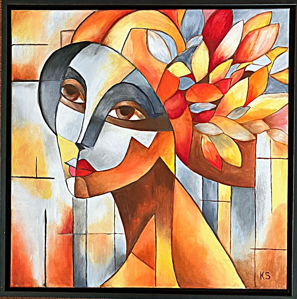 Olieverf schilderij, Ophalen, 50 tot 75 cm, Nieuw, Schilderij