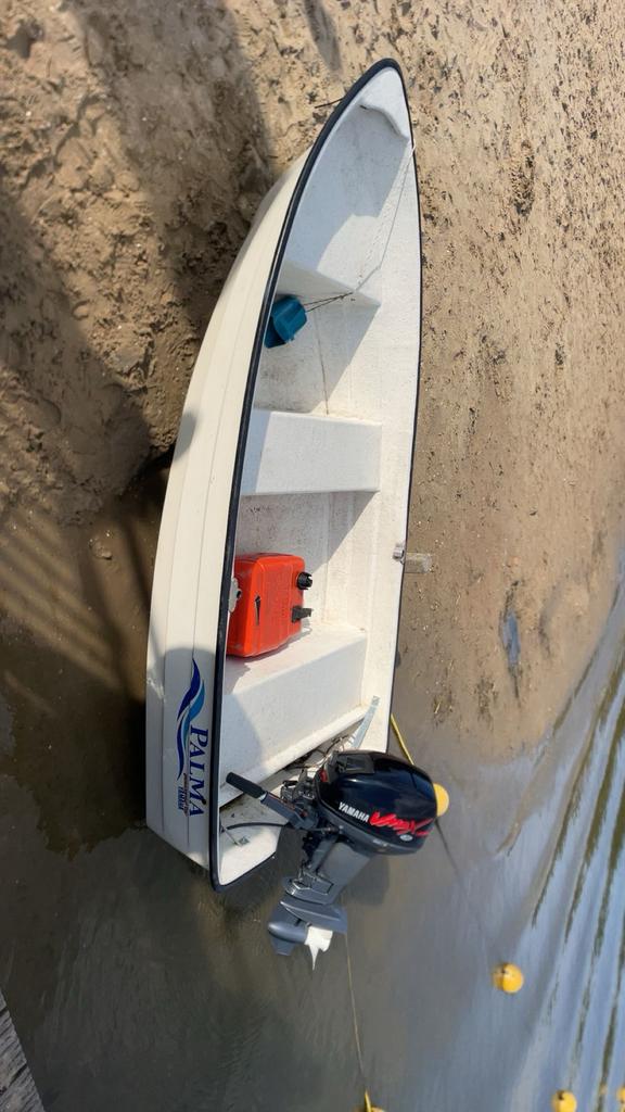 9.9 yamaha vmax met crescent palma, Watersport en Boten, Ophalen, Zo goed als nieuw, Minder dan 10 pk, Tot 6 meter