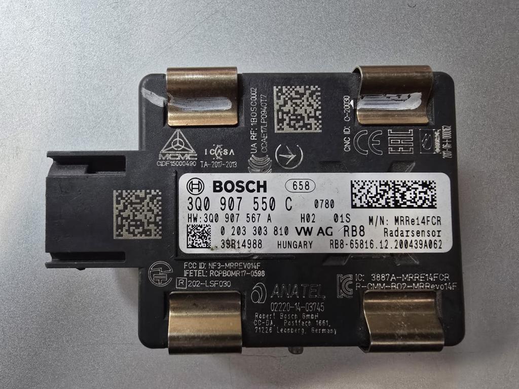 VW Audi Seat Skoda VAG ACC Radar Sensor 3Q0907550C, Gebruikt, Volkswagen, Niet ingevuld, Niet ingevuld