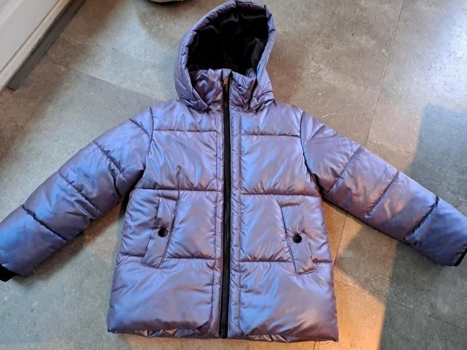 kinderjas,winterjas,paarse jas,meisjes winterjas,, Ophalen of Verzenden, Zo goed als nieuw, Meisje, Jas