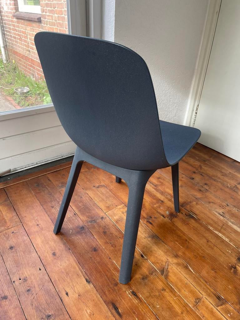 Ikea Odger stoel blauw, Ophalen, Kunststof, Gebruikt, Blauw