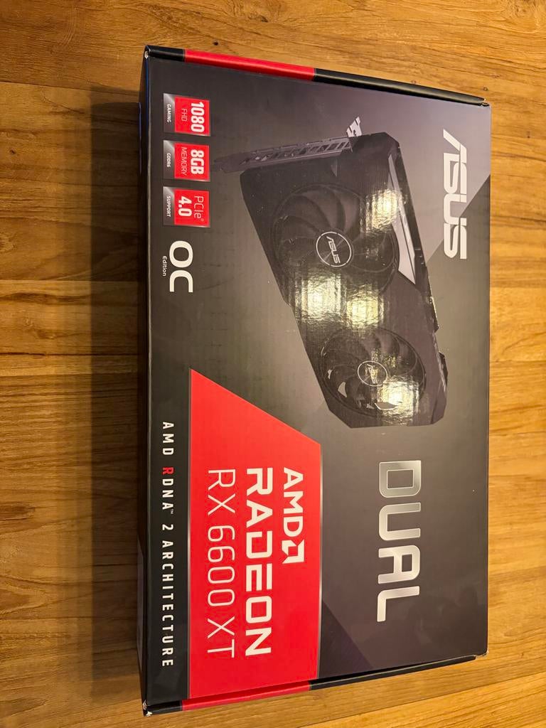 ASUS Dual AMD Radeon RX 6600 XT OC Edition, Computers en Software, Videokaarten, Gebruikt, GDDR6, PCI-Express 4, Ophalen of Verzenden