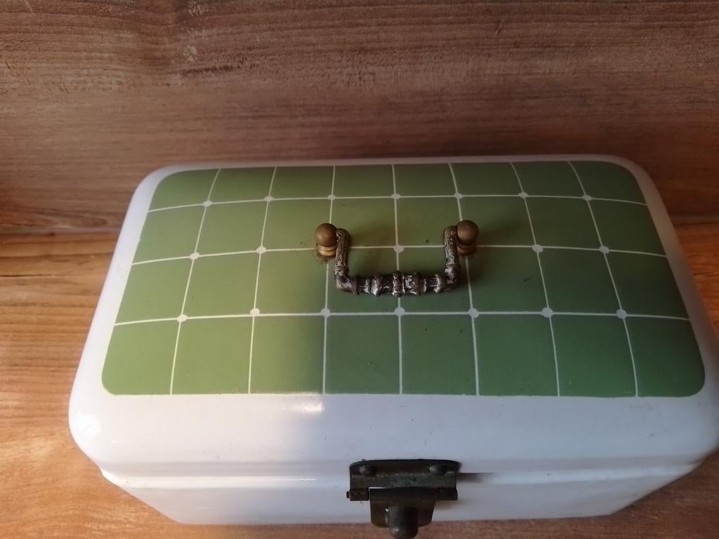 Emaille koektommel., Ophalen of Verzenden