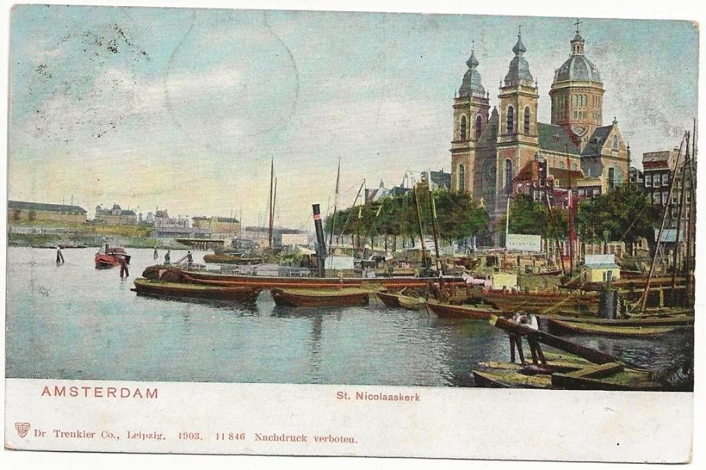 Amsterdam, Verzenden, Voor 1920, Gelopen, Noord-Holland