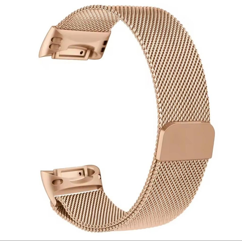 Roségouden Horlogebandje voor Fitbit Charge 5/6, Ophalen, Nieuw, Roze, Android