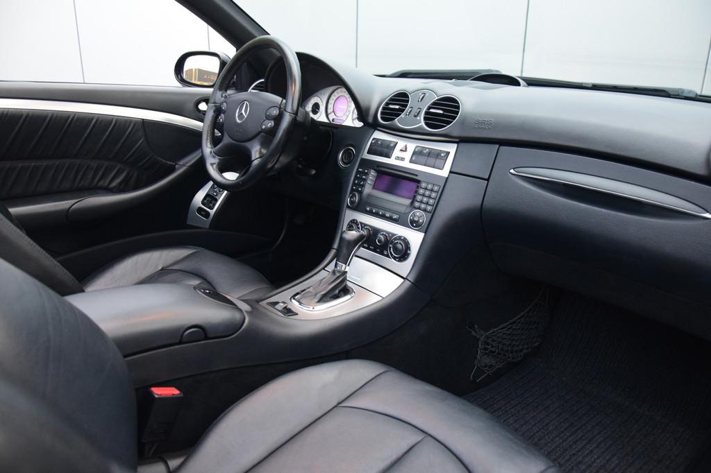 Mercedes-Benz CLK-Klasse Cabrio 200 K. Avantgarde Automaat L, Automaat, Achterwielaandrijving, Gebruikt, Zwart