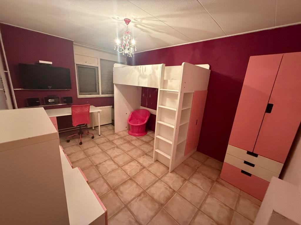 IKEA STUVA kinderkamer bed, kledingkast, bureau & opbergkast, Ophalen, Gebruikt, Hoogslaper