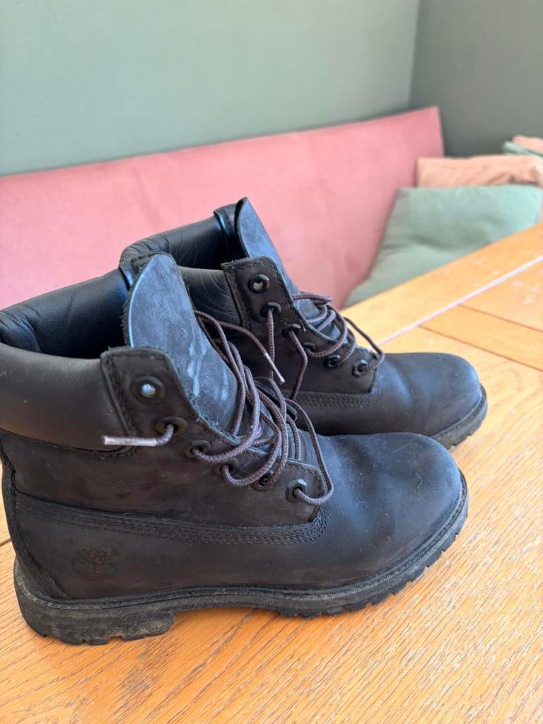Timberland veter boots 37,5, Zwart, Boots, Ophalen of Verzenden, Zo goed als nieuw