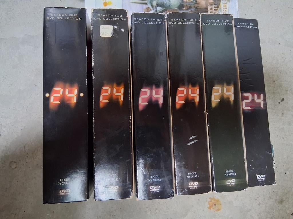 Serie 24 seizoen 1 tm 6, Vanaf 12 jaar, Ophalen of Verzenden, Gebruikt, Actie en Avontuur